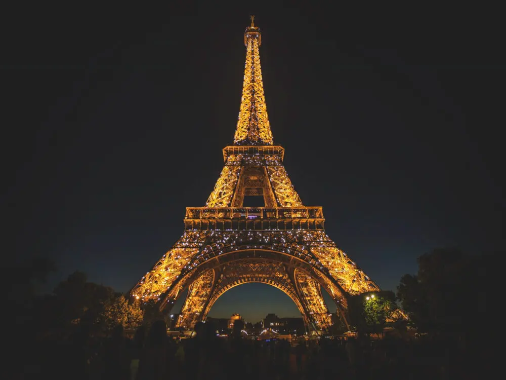 夜のエッフェル塔ぱりじぇんぬ犬ルビーの日記