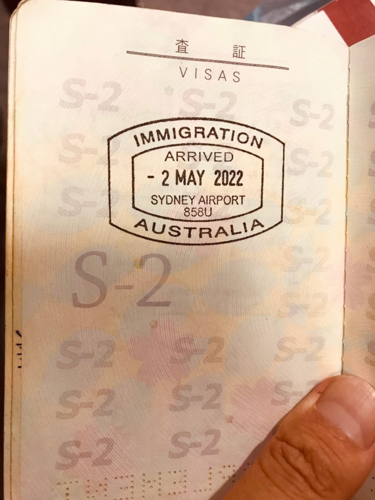 オーストラリアに入国するときにビザスタンプは必要ない
