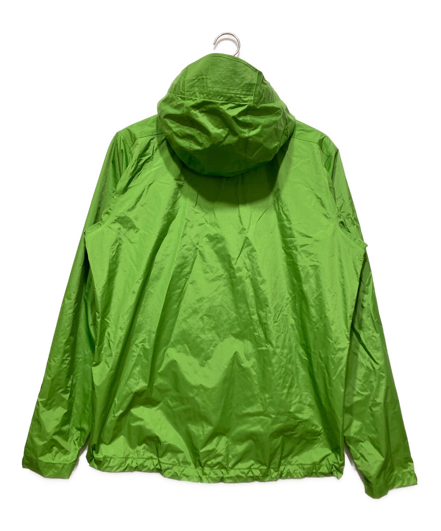 Patagonia 15AW トレントシェルジャケット サイズM グリーン 83801 フード、袖口汚れあり パタゴニア 17