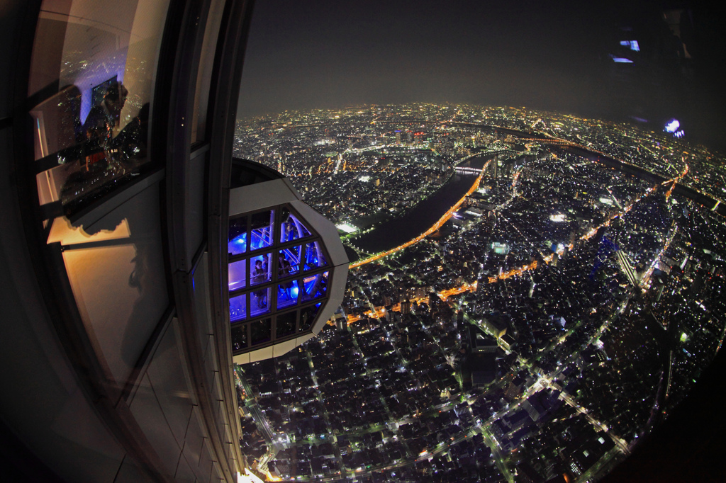 東京スカイツリー 天望回廊の夜景東京都墨田区-こよなく夜景を愛する人へ