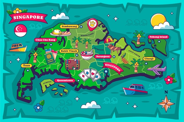 シンガポール観光 訪れたい観光スポットを地図と共に紹介グルメ・夜景・ショッピングのダイジェスト版るるぶ+
