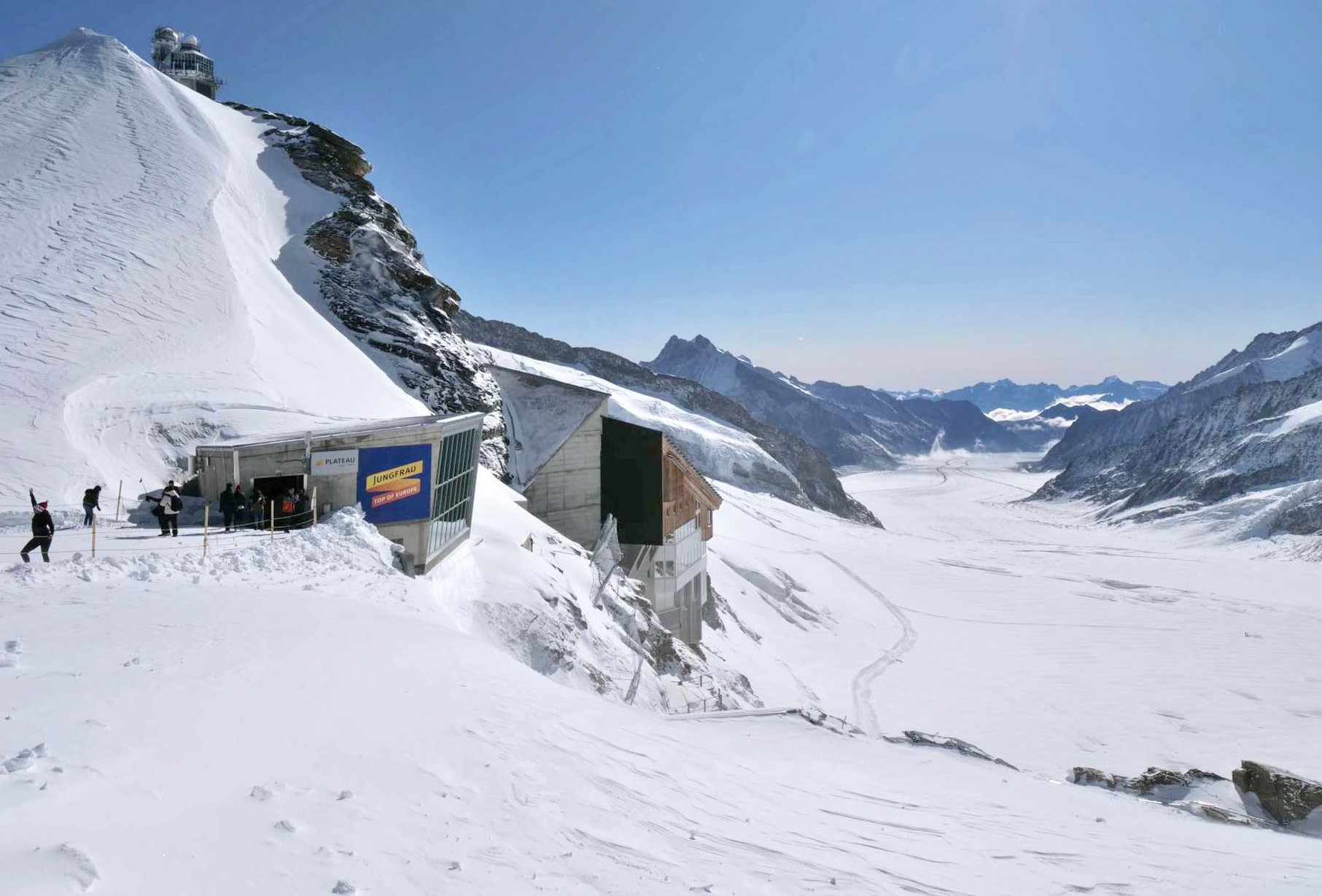 ユングフラウヨッホの展望台観光の様子について教えます