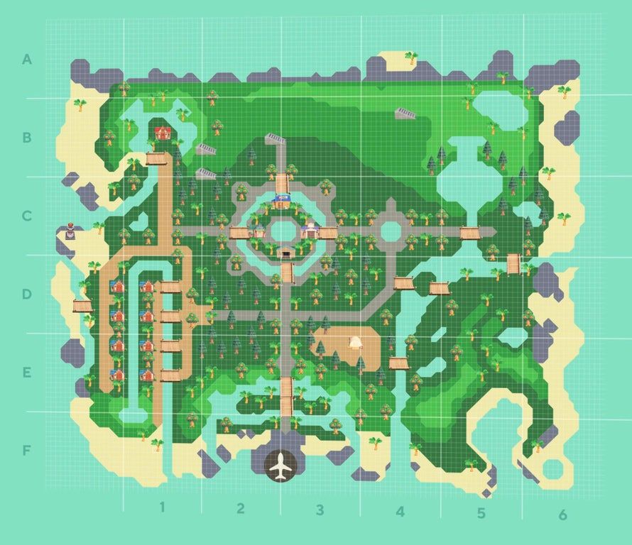 あつ森 島クリエイターで絶景：大きな湖と高台 : のんびりアロマ島生活〜タイムトラベラー編