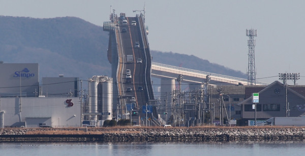 大阪のべた踏み坂なみはや大橋 - No: 24324386写真素材なら「写真AC」無料 フリー ダウンロードOK