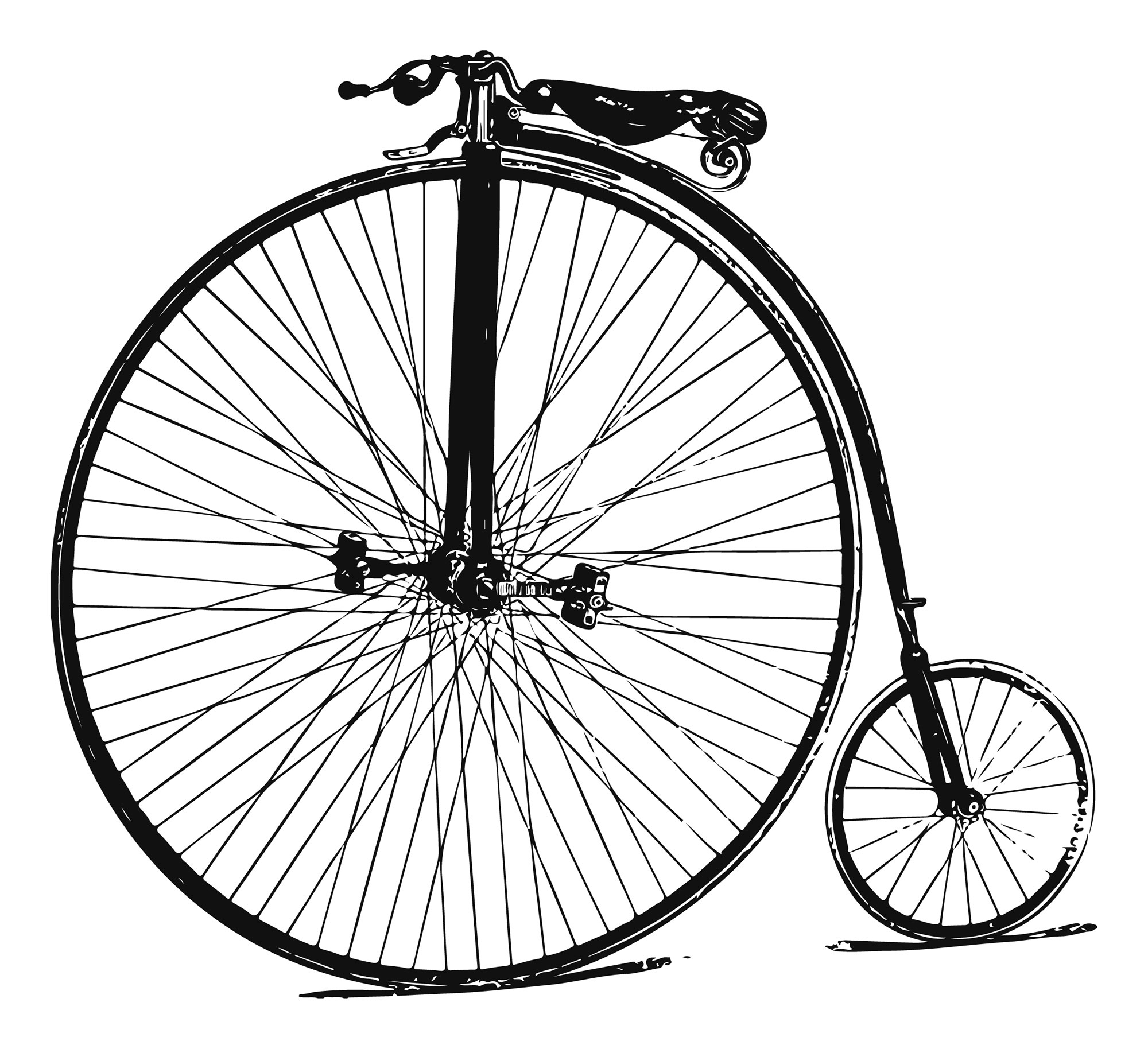 自転車注意イラスト無料フリー 走っている自転車 85186素材Good