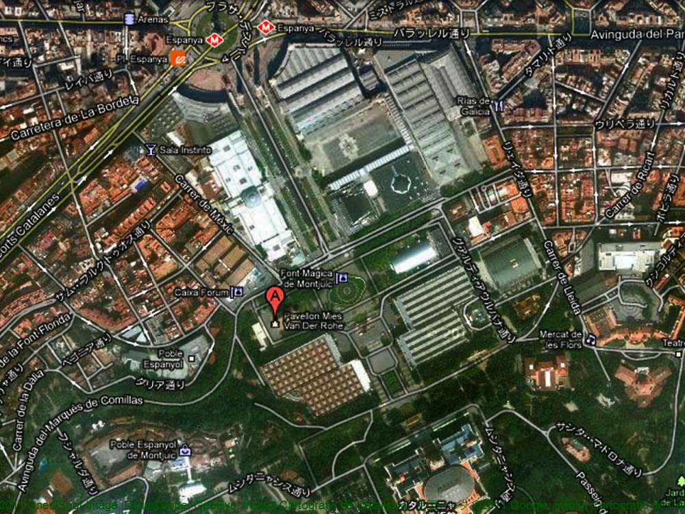 バルセロナ・パビリオンへの行き方バルセロナの観光で人気のおすすめ情報サイトバルセロナ ウォーカ