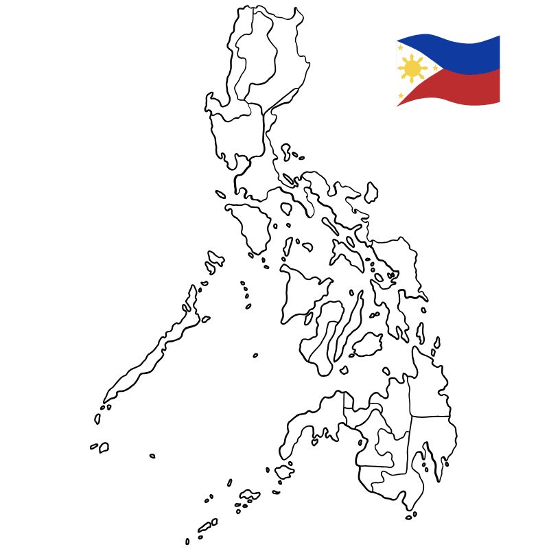 フィリピン地図 - 旅行のとも、ZenTech