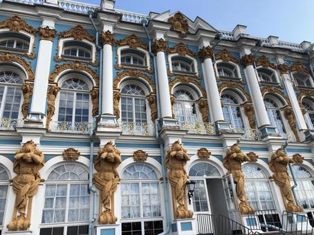 ロシア紀行 その９４ 世界遺産・エカテリーナ宮殿の絢爛豪華な控えの間牡羊座の独り言 Part ２