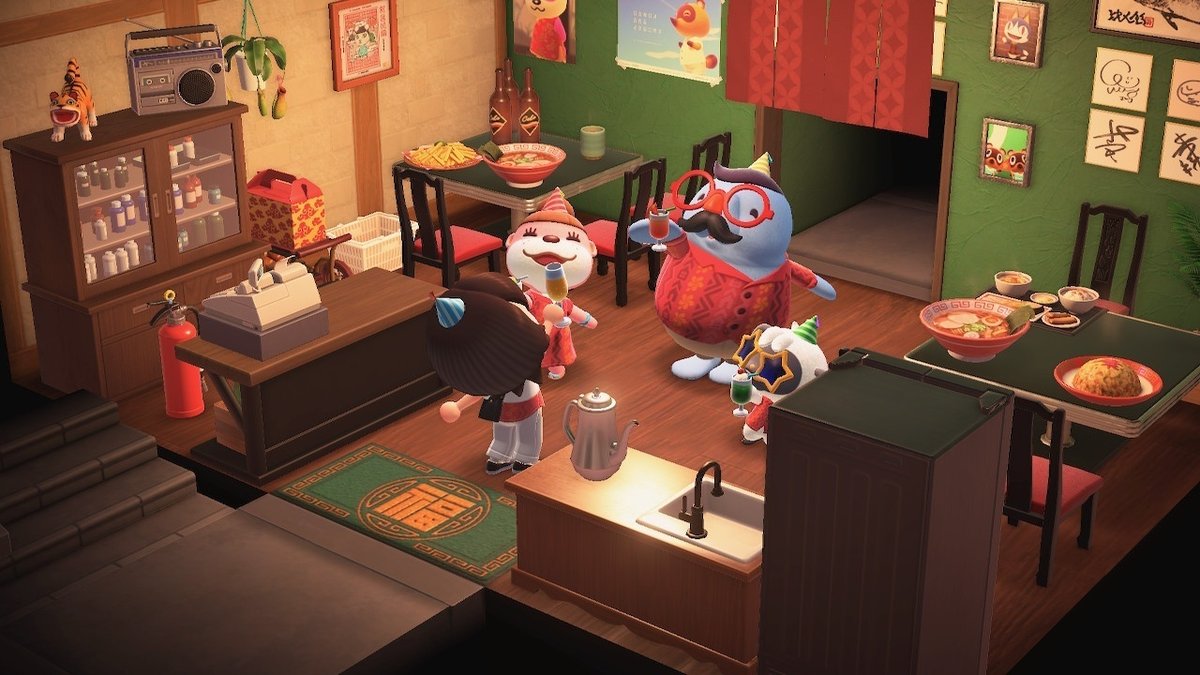 あつ森 ハッピーホームパラダイスでレストランの内装づくり Animal Crossing New HorizonsrestaurantHHP ハピパラ