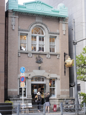 京阪北浜駅に表示灯地図に案内を掲載しましたらくいち会-大阪市中央区北浜