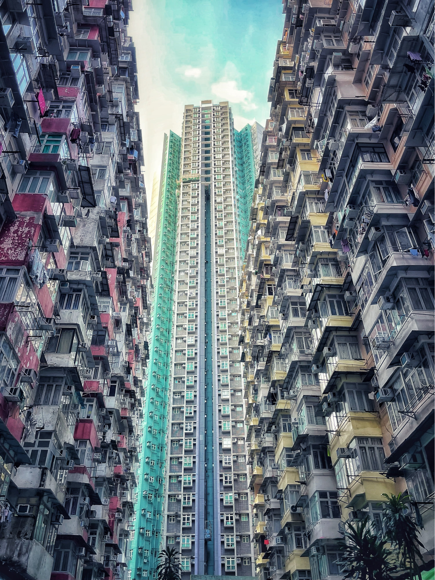 香港島の超高層ビル