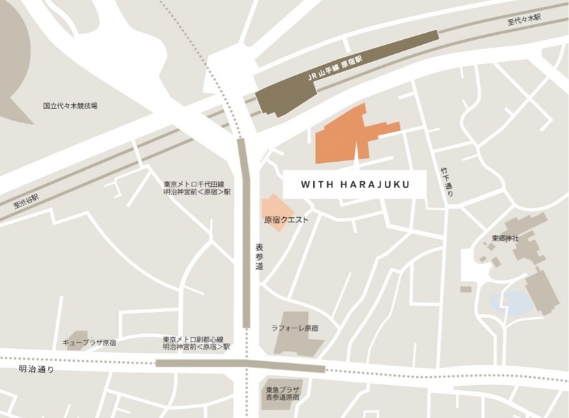 原宿駅の構内図 山手線わかりやすい地図と写真 - 駅ずかん