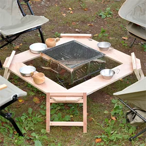 100均チャレンジ 3つのアイテムで作る、折りたたみ式サイドテーブルCAMP HACK キャンプハック