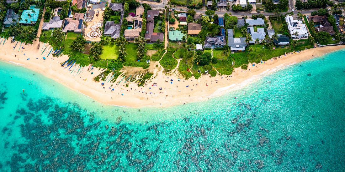 ラニカイビーチを一望できる場所にゴルフバカの気まぐれブログ