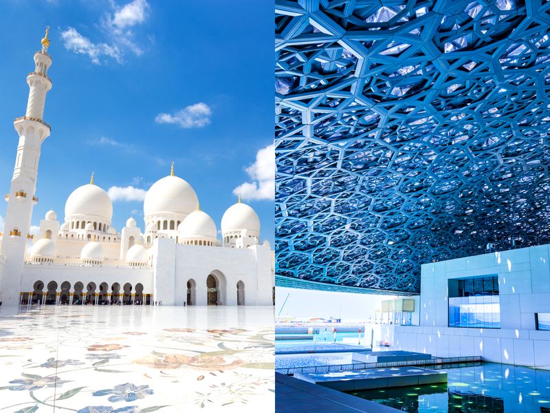 多様なイスラム様式を結集させた アブ ダビのモスクは壮美なる聖域アブ ダビの街へ 出かけよう