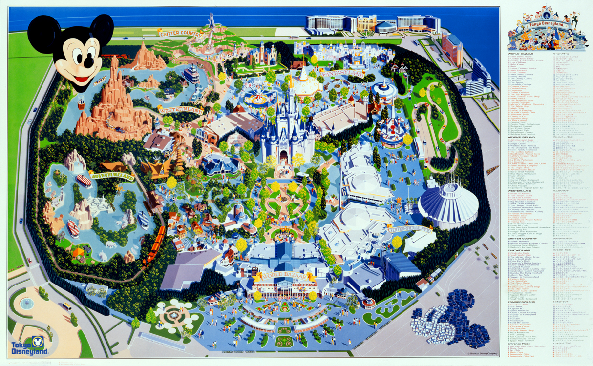 東京ディズニーランドマップ山﨑たかし東京イラストレーターズ・ソサエティ TISTokyo Illustrators Society