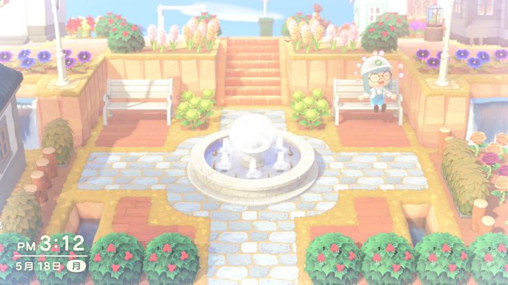 あつ森 川沿いの田舎の住宅地～マイデザインなしで作る自然でおしゃれな住宅街レイアウト～ 島クリエイト- マイミーボックス myme box