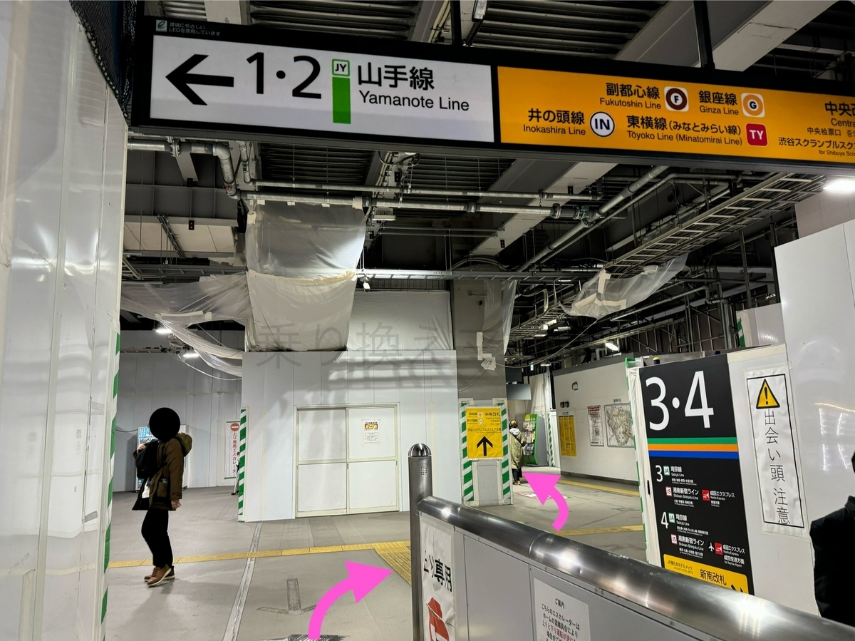 渋谷駅 埼京線・湘南新宿ラインから井の頭線への乗り換えルート
