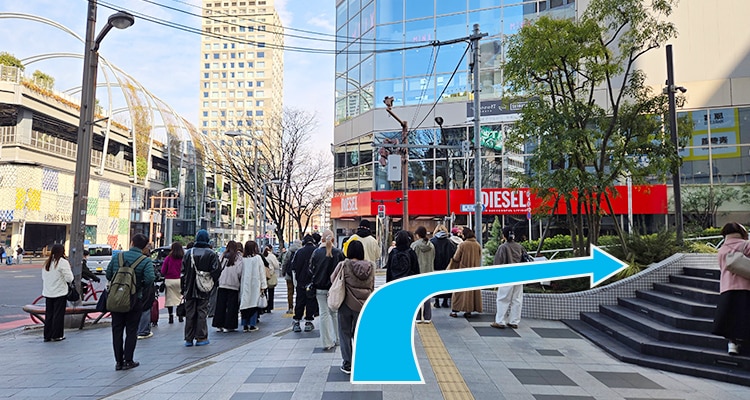 渋谷駅に着いてから東口への行き方