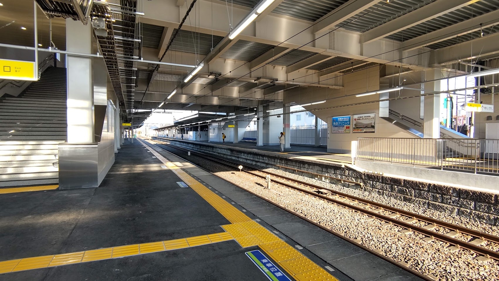 七里駅橋上駅舎建設工事観察⑩ 2022-12ほーの備ぼー録