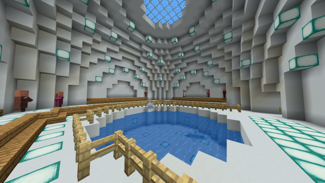 マイクラ 森の洋館を素敵にリフォーム〜巨大水槽編〜 統合版Yuzuのカラフルライフログ