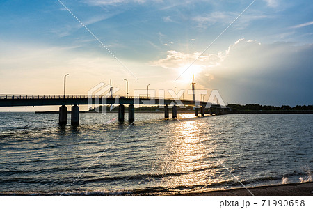 新舞子マリンパークの夜景 : Week End Traffic