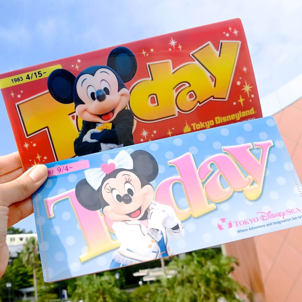 未開封 3点 チケットケース メモ2個 ステッカー トゥデイ TODAY ディズニーリゾート ディズニーリゾート ディズニーシ