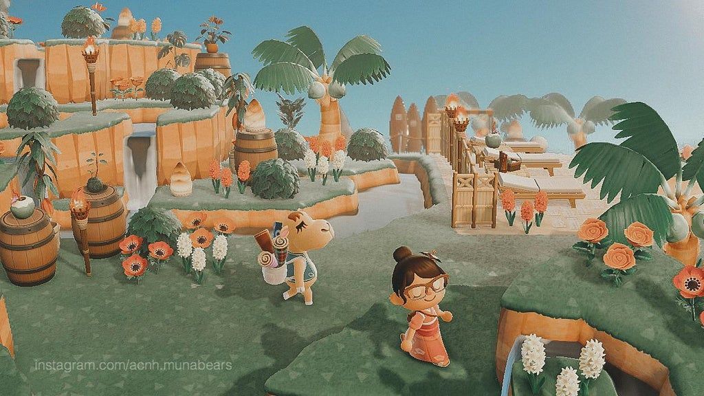 あつ森 ハワイ・リゾートエリアの街並みをお散歩しながら紹介するよ - マイミーボックス myme box