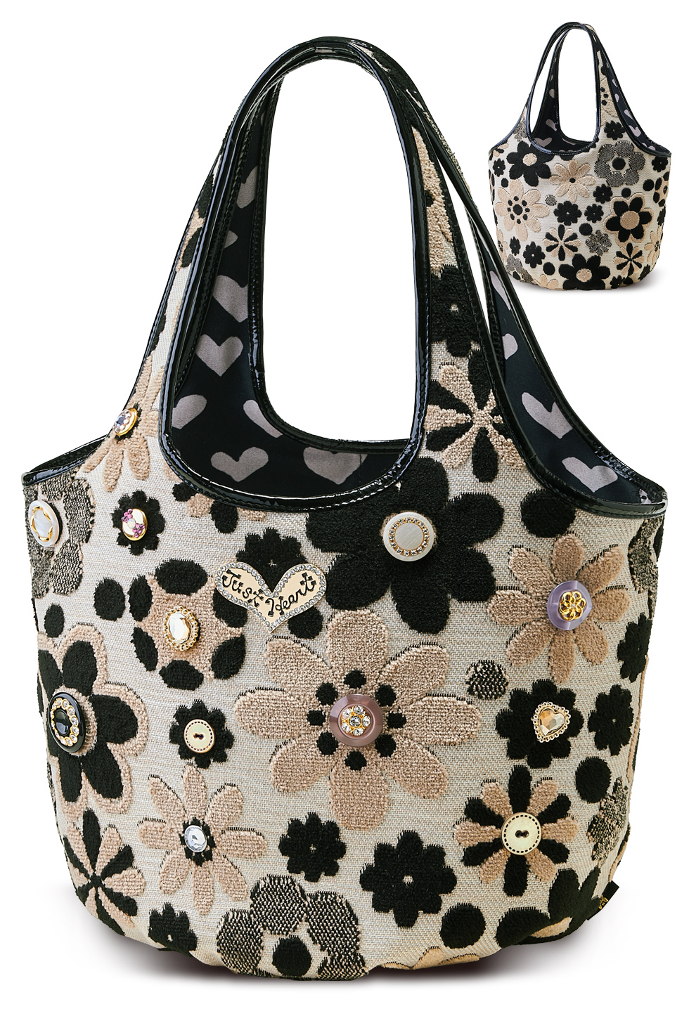 未使用品 タグ付き シンクビー Think Bee!トートバッグ PVC 総柄 ロンドン