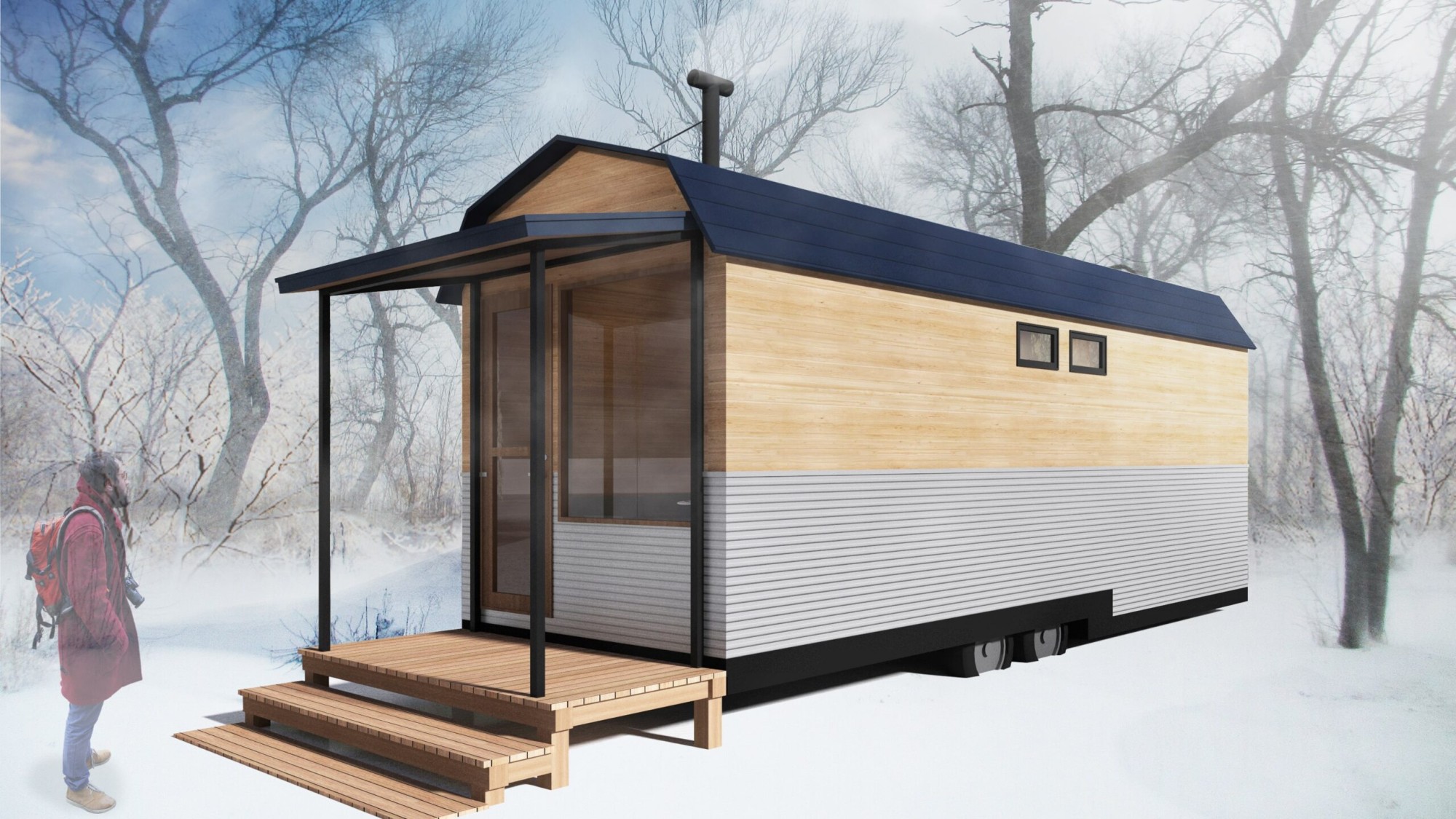 中国高級防水モジュラー カプセル グランピング小さな小さな家メーカーのサプライヤー工場