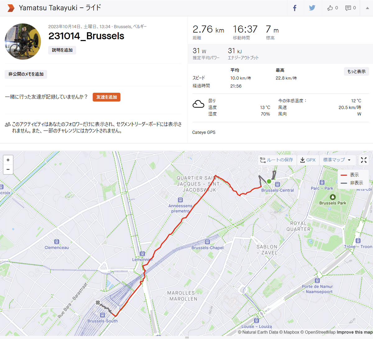 ブリュッセル南駅の断面 構内図も収録