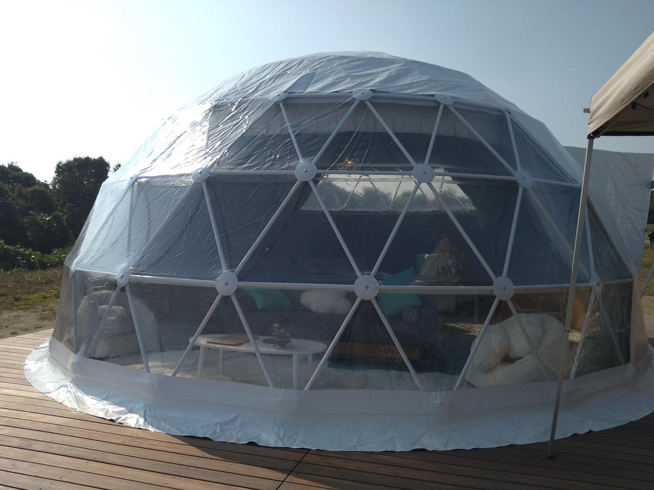 岡山県倉敷市 グランピング施設「OKAYAMA GLAMPING SORANIA ソラニア 」でキャンプ体験！青空と夜景が美しい -ハピキャンキャンプ・アウトドア情報メディア