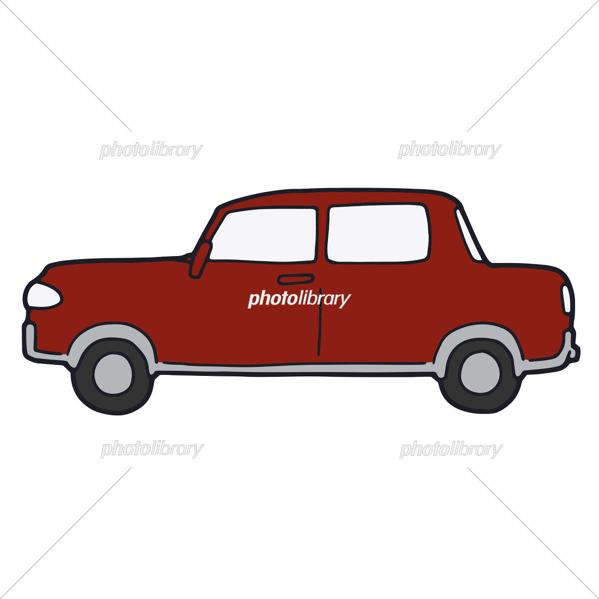 小さなレトロな車が白の背景に分離します。横から見た図の写真素材・画像素材 Image 35225031