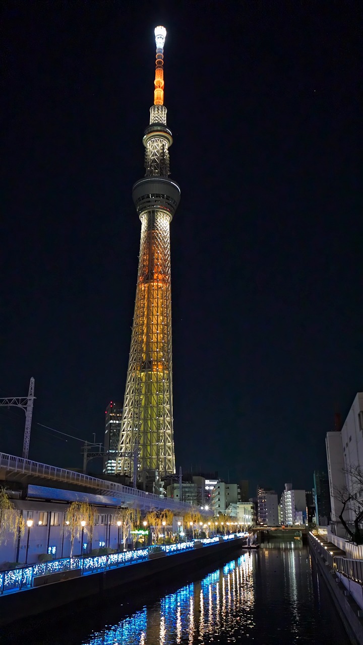 東京タワーの夕景タイムラプス