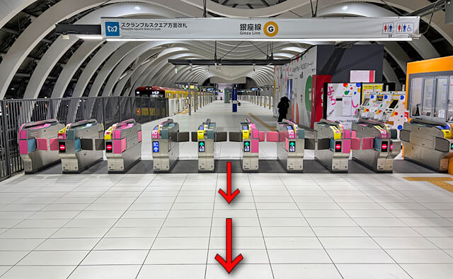 JR渋谷駅中央改札から - 渋谷美竹サロン渋谷駅徒歩3分の和風モダンな音楽サロン