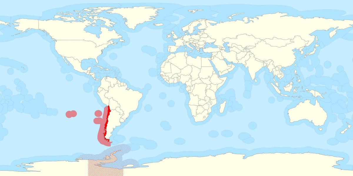 Chile 南アメリカ-チリ F&B地図のご購入は「地図の専門店 マップショップ ぶよお堂」